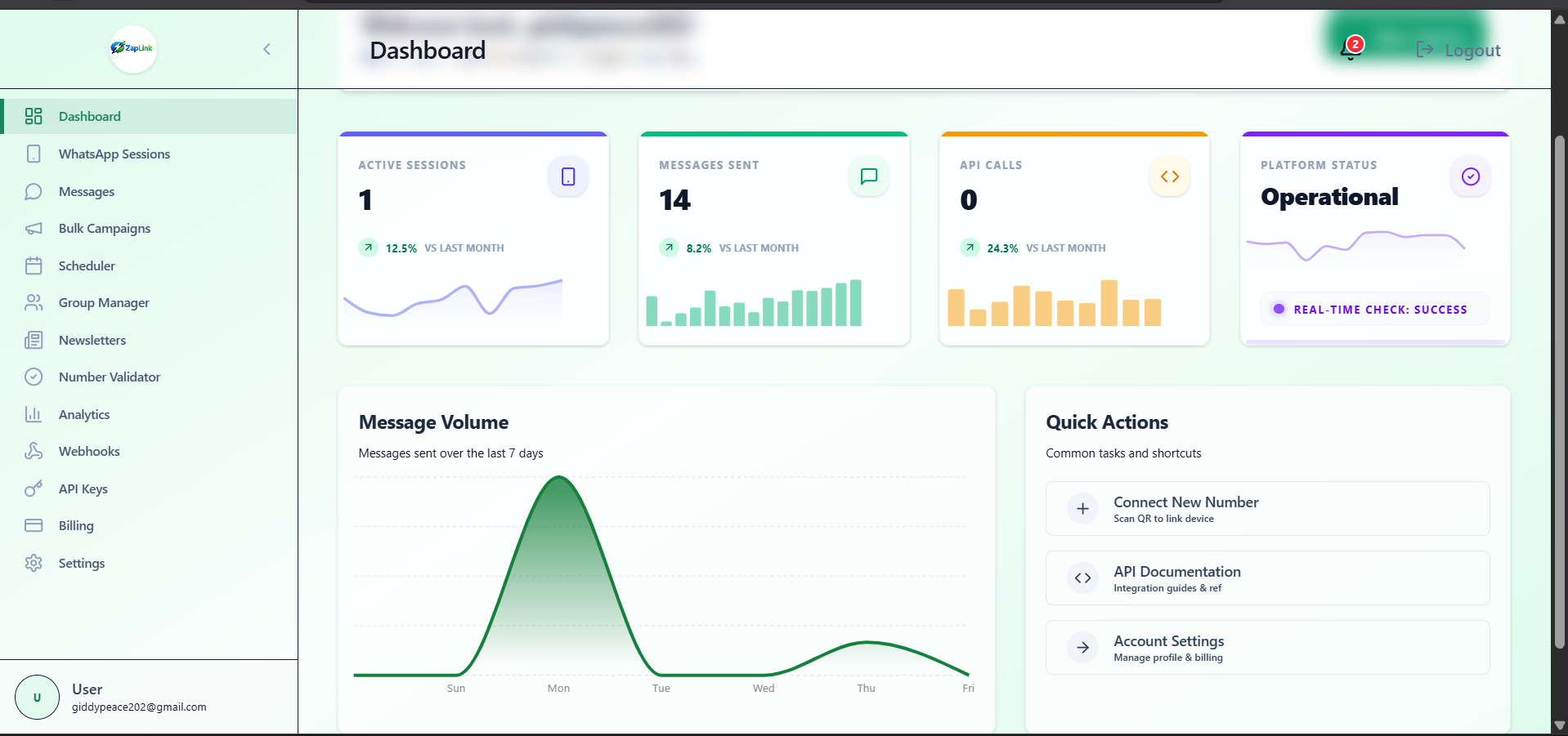 Main Dashboard Preview